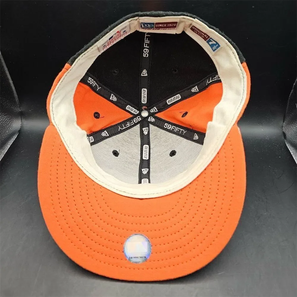 San Francisco Giants Hat Cap 7 1/8 Fitted 59FIFTY New‎ Era Black Adult MLB